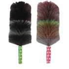 synthetic fur cat or  feathers  1