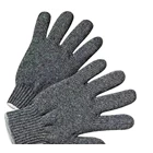 scarf and Gloves White Wrist Ash Yarn 1