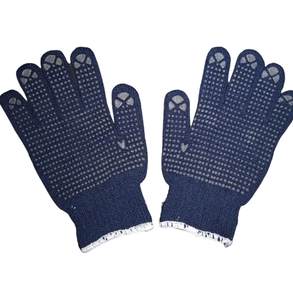 hand glove bintik colour hlue marino