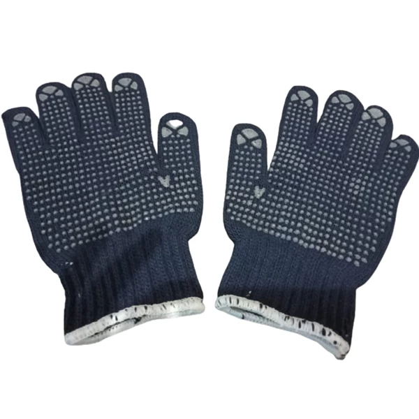 hand glove bintik colour hlue marino